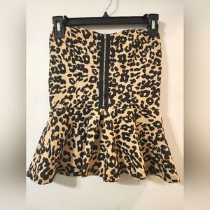 Leapoard Print Tube top by Love Culture **Last Chance**